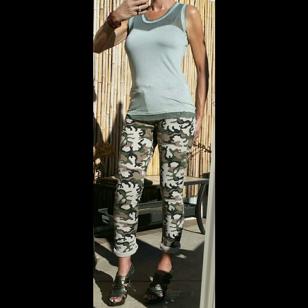 NEW SEDUZIONE Cozy, Warm & Soft Camouflage Fleece Lounge Sweat Pants - Picture 2 of 8